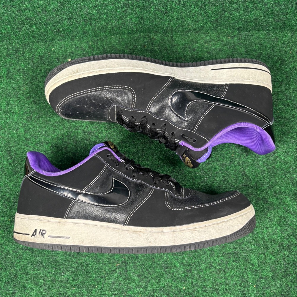 Nike Air Force 1 Low Black Court Purple Gold DR9866-001 Mens 11.5 Sneaker